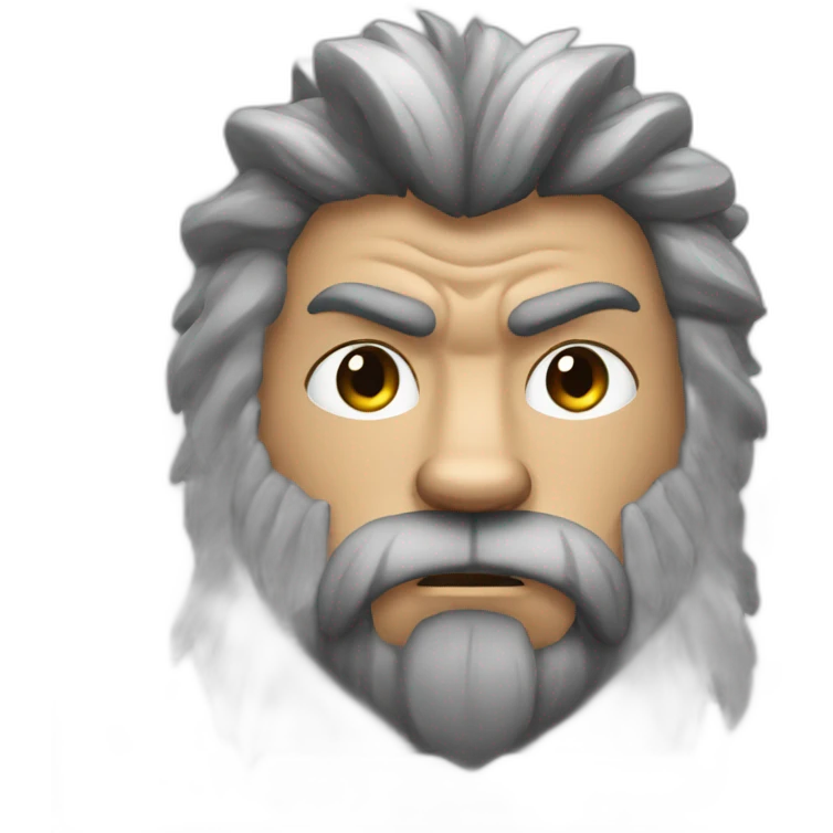 muscle hairy grey ninja bear emoji
