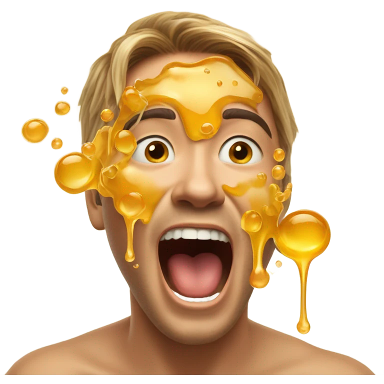 Throwing up honey emoji