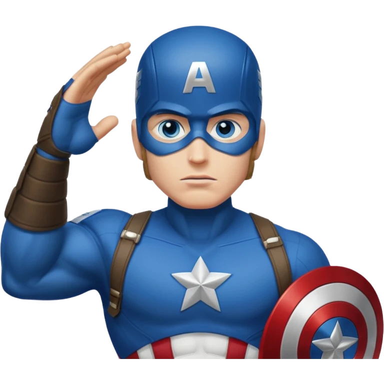 Captain America salute emoji