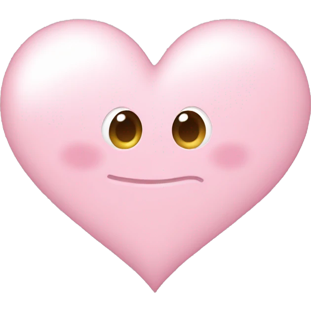 Light pink heart emoji