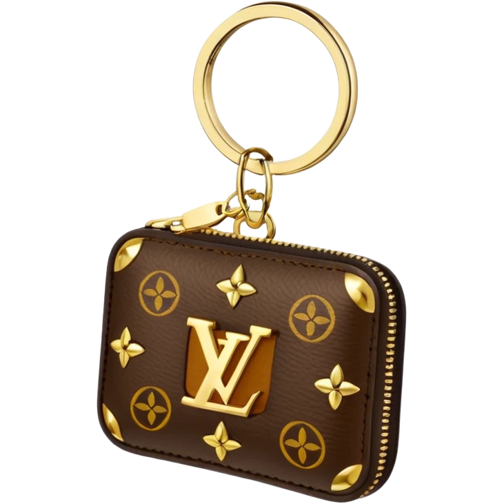 Louis Vuitton keychain emoji