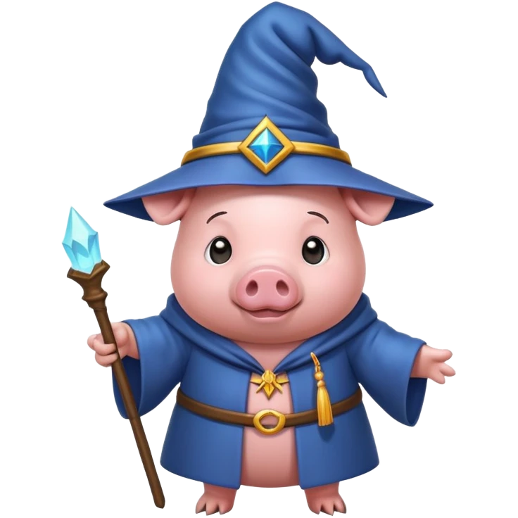 Pig wizard emoji