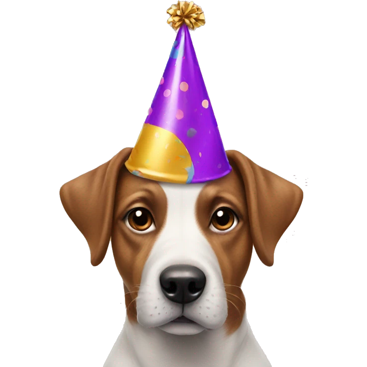 Dog with a party hat  emoji