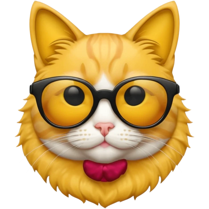 Güneş gözlüğü takan kedi emoji