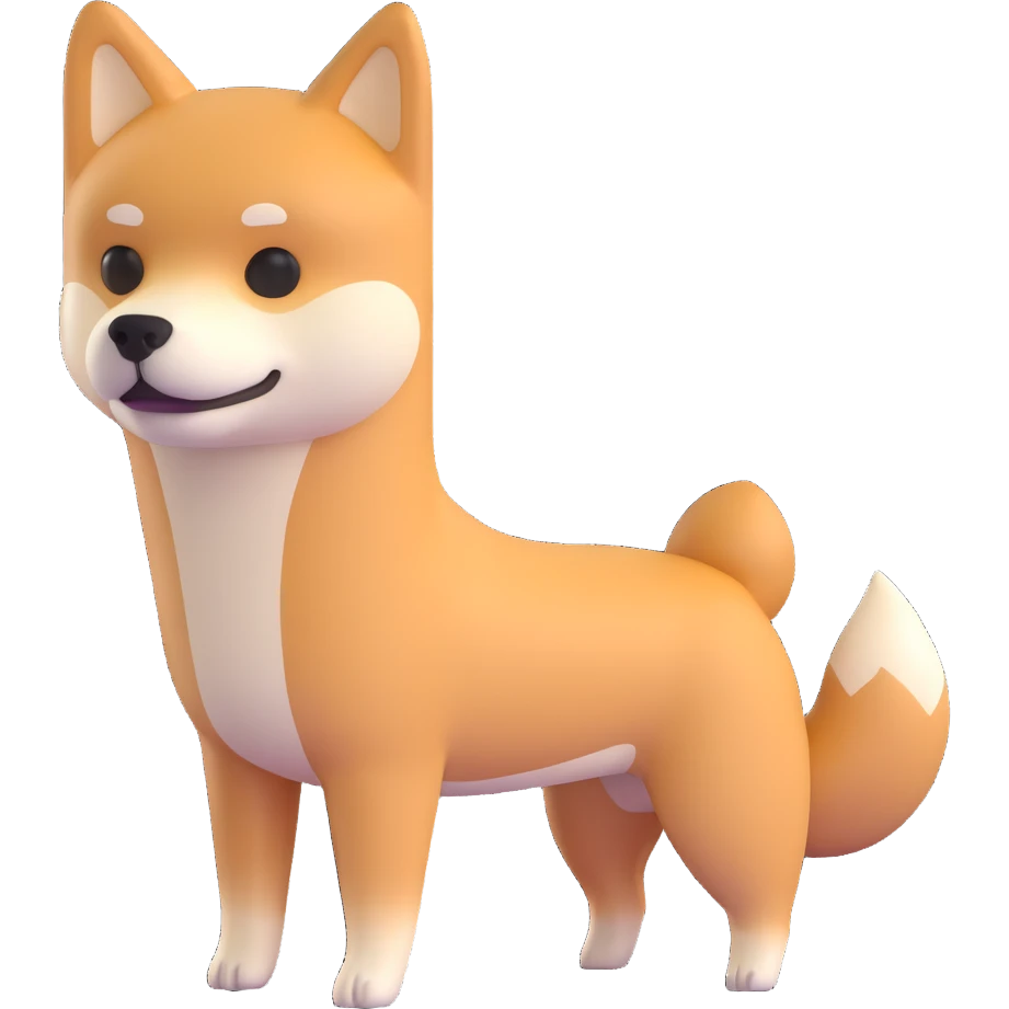 shiba inu skinny emoji