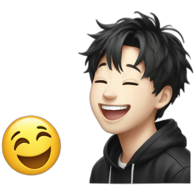 Jungkook laughing emoji