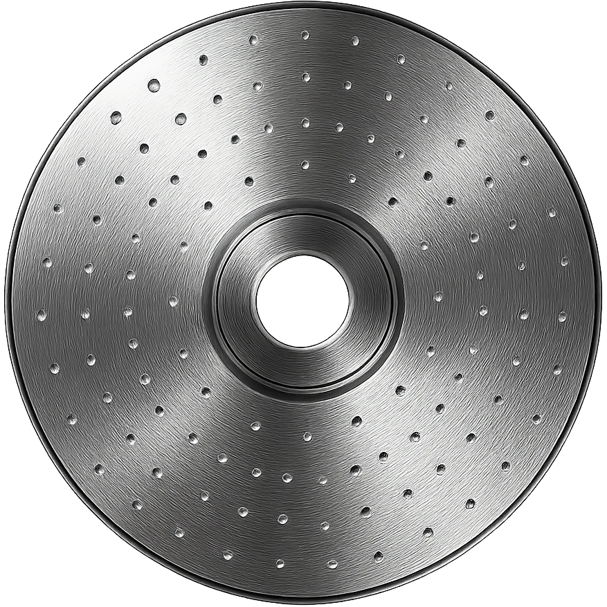 A minimalist CD disc with dot pattern, glowing effect, pink color emoji