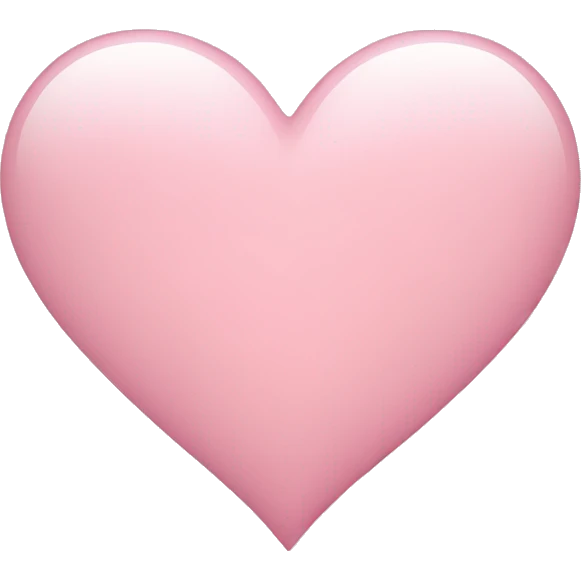 light pink heart emoji