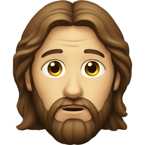 very sad Jésus-Christ emoji