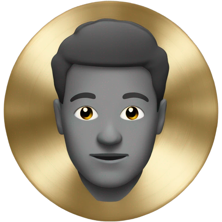 Persons head in between cymbals emoji