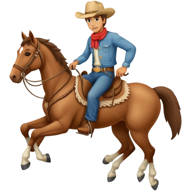 cowboy riding a horse emoji