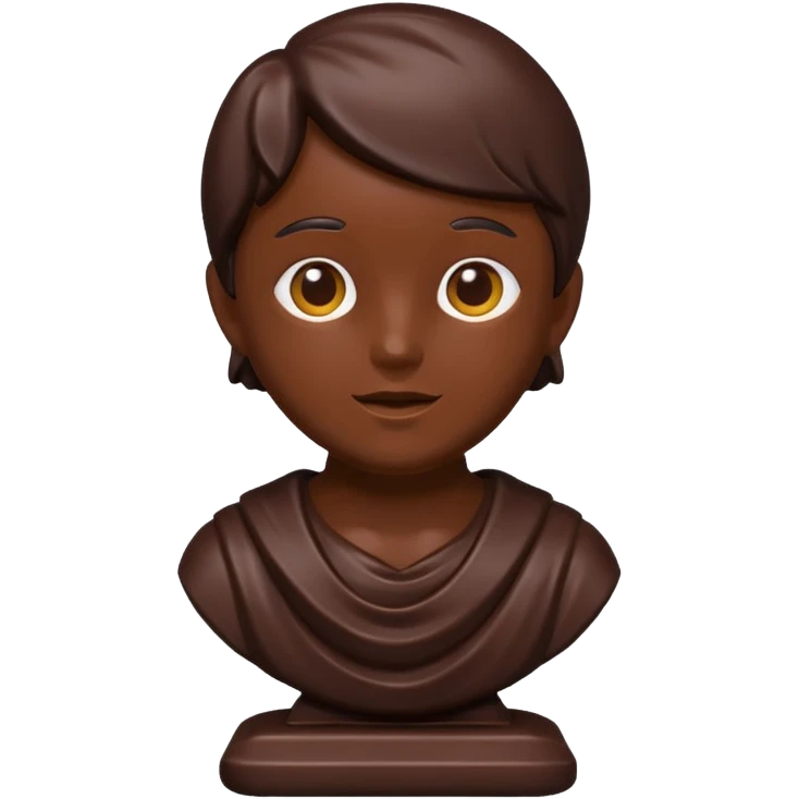 chocolate statue emoji
