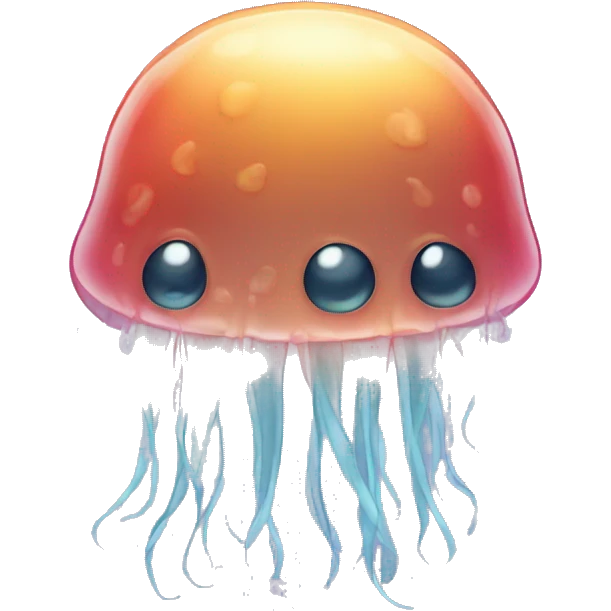 a jelly fish that is sad  emoji