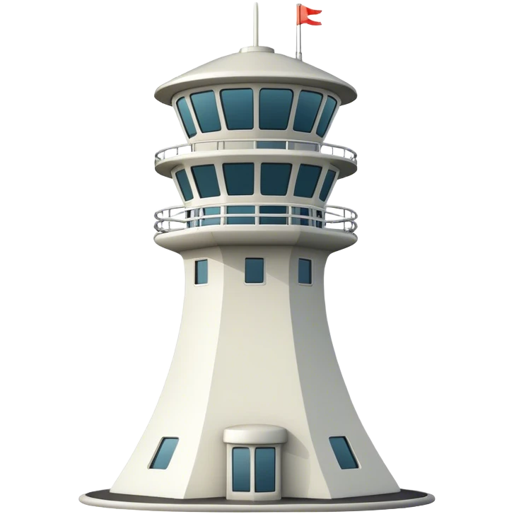 Air traffic control tower emoji