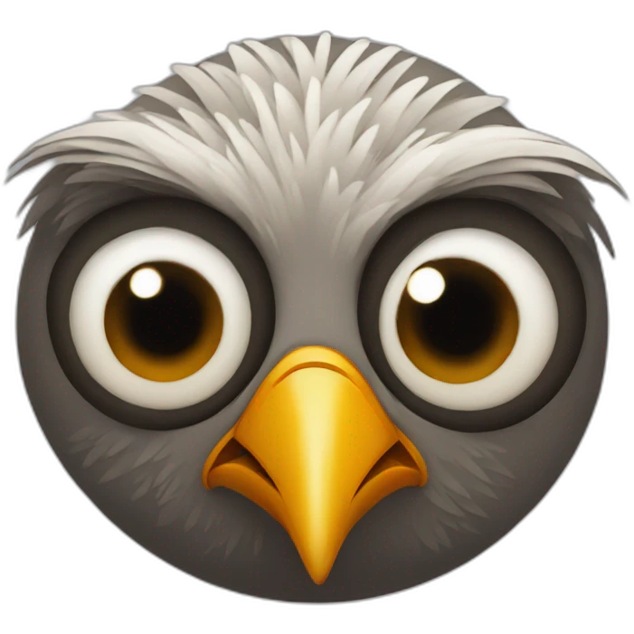 bird with x in the eyes emoji