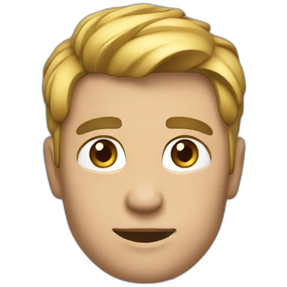 Emoji "🗿" avec une larme emoji