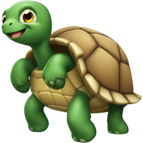 make a turtle whit tutú and a bow  emoji