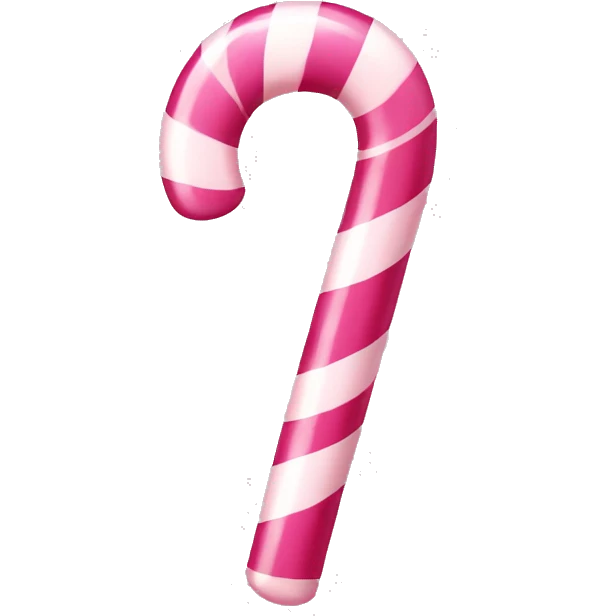 pink candy cane emoji
