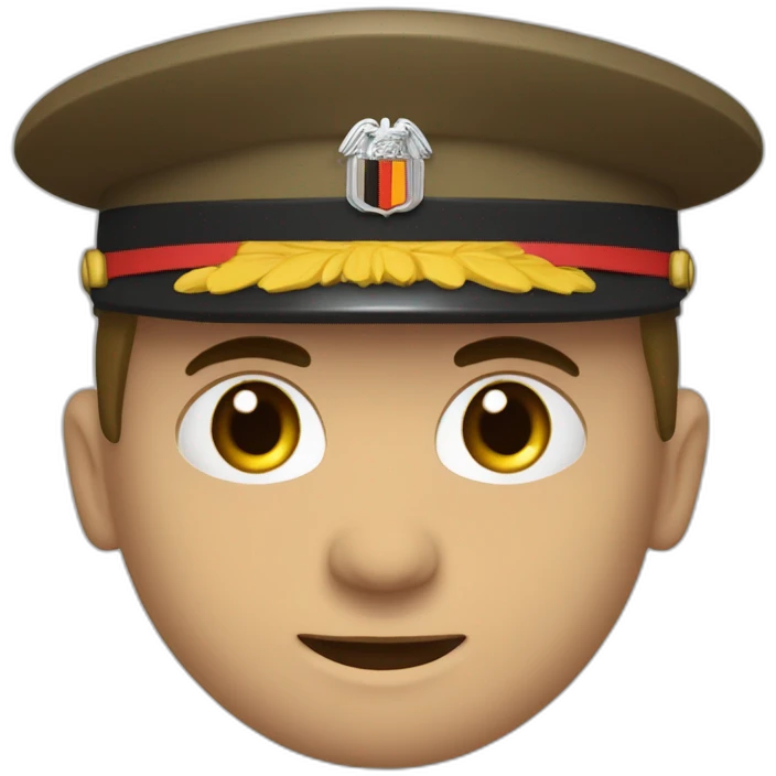 Soldat allemand 2ème guerre mondiale brun avec brassard rouge emoji