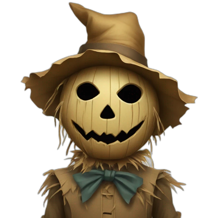 scary full body scarecrow emoji
