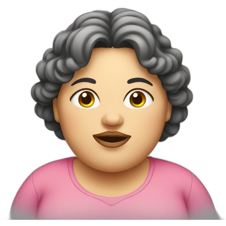 fat woman emoji