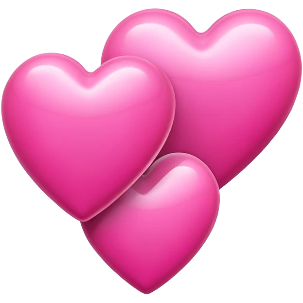 Pink hearts emoji