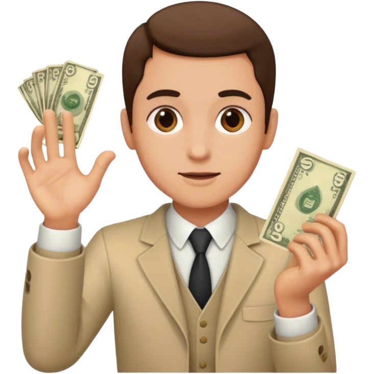 man pick money or girl emoji