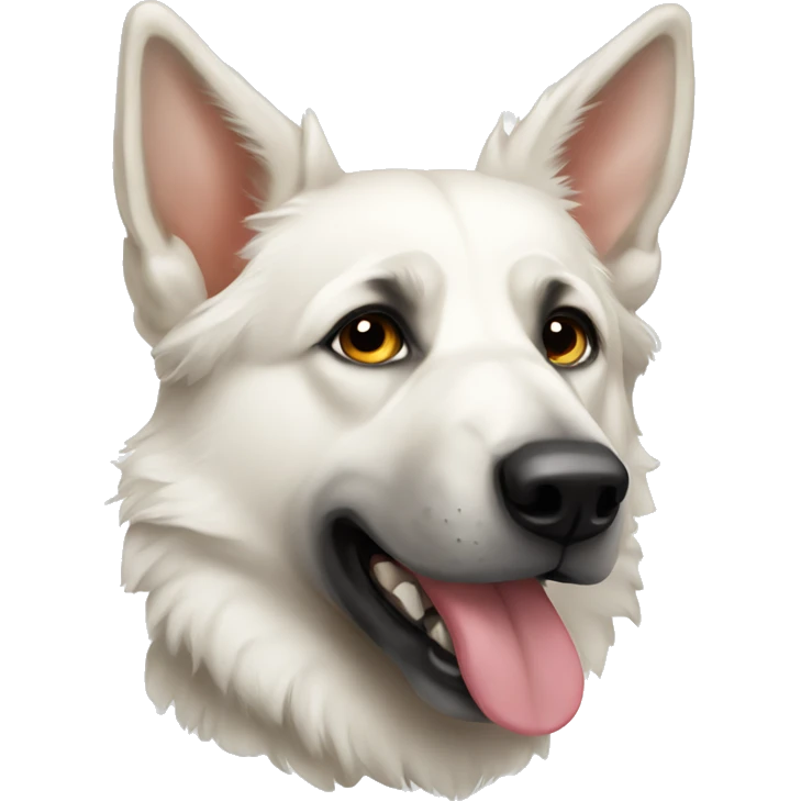 White German shepherd  emoji