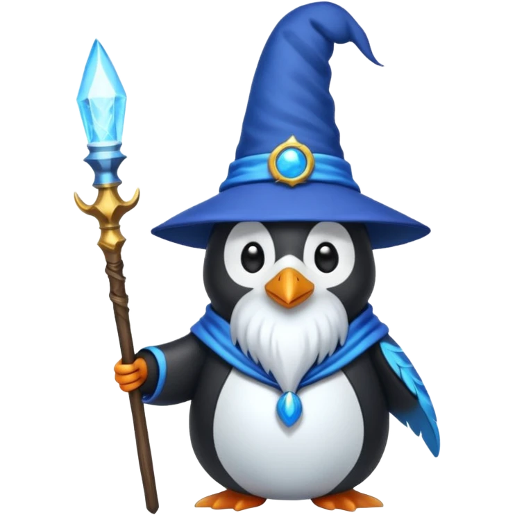 Penguin Wizard emoji