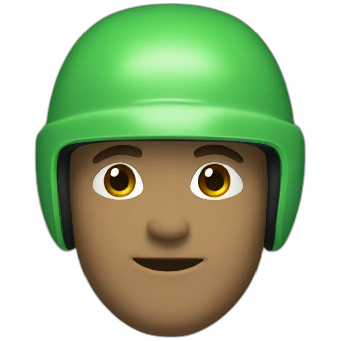 green scooter helmet man emoji