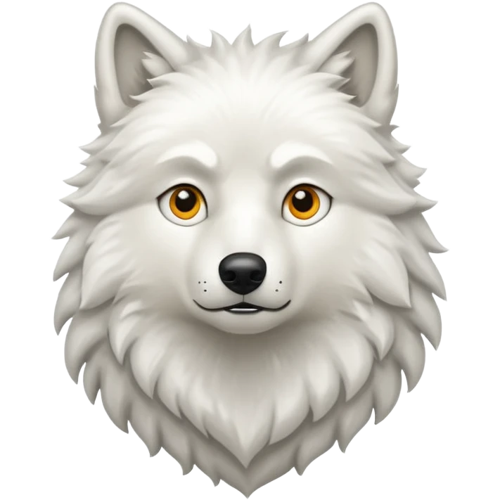 Lobo blanco emoji