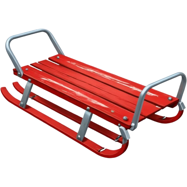 sled in snow emoji