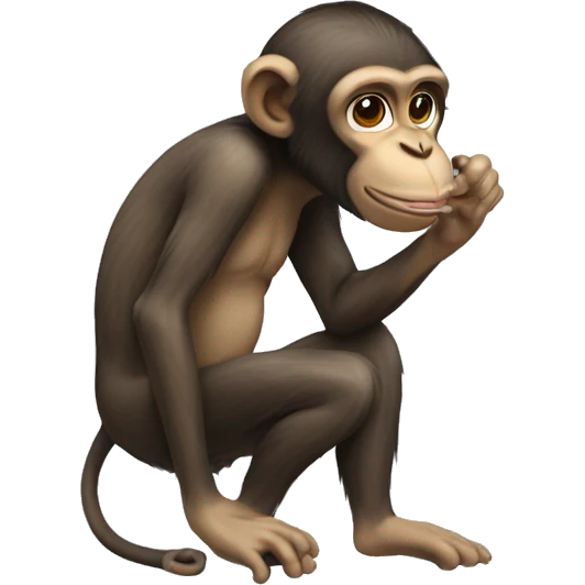 monkey rinsing foot off emoji