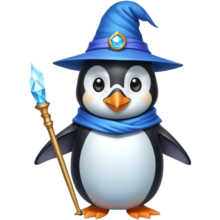 Penguin Wizard emoji