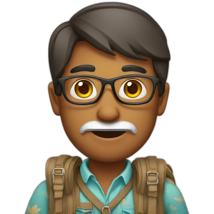 Indian tourist emoji