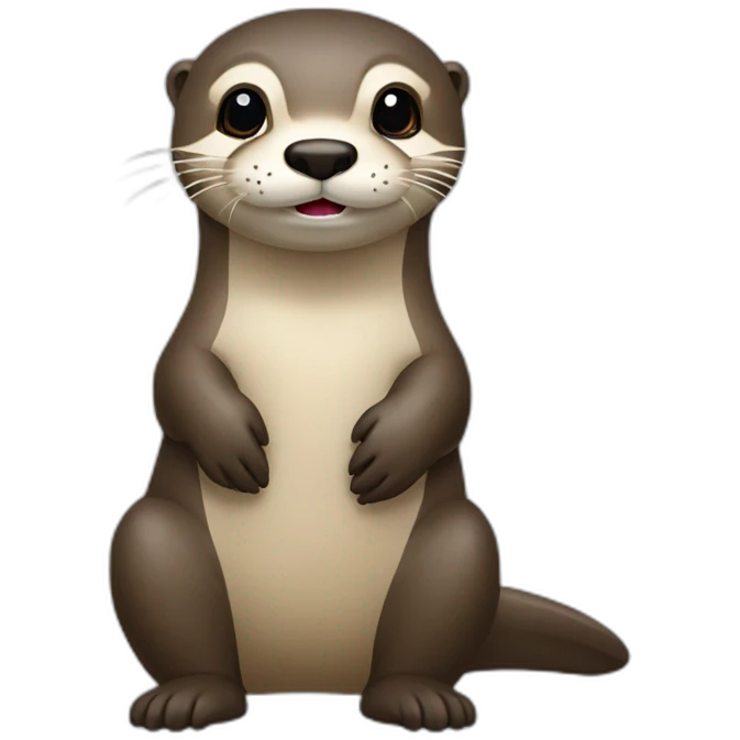 loutre qui révise emoji