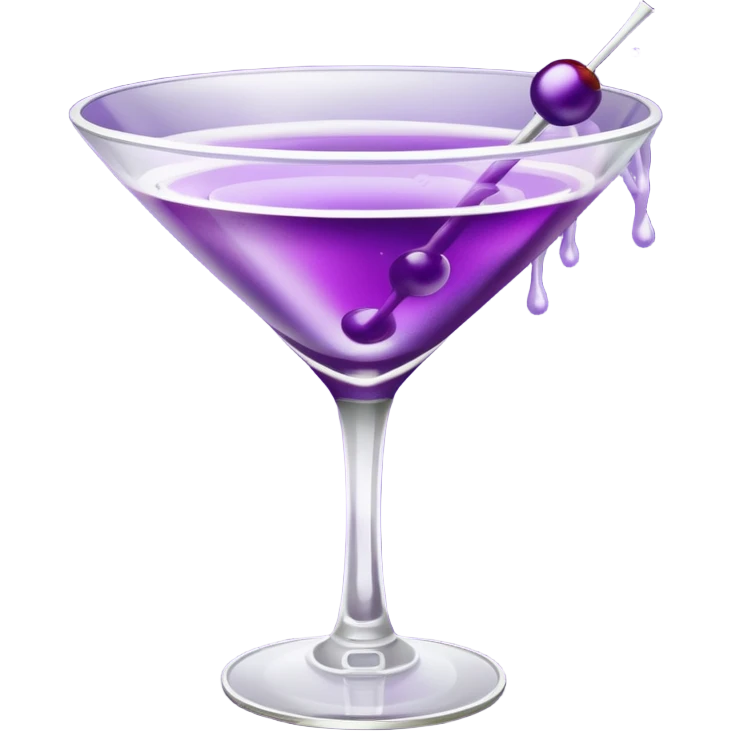 Purple Martini emoji