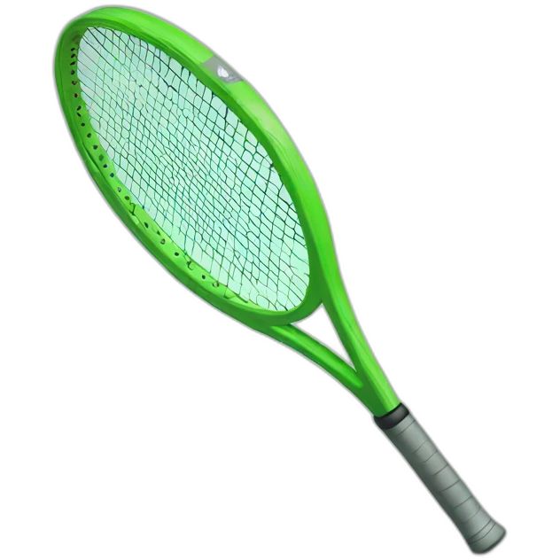 Green racket tennis emoji