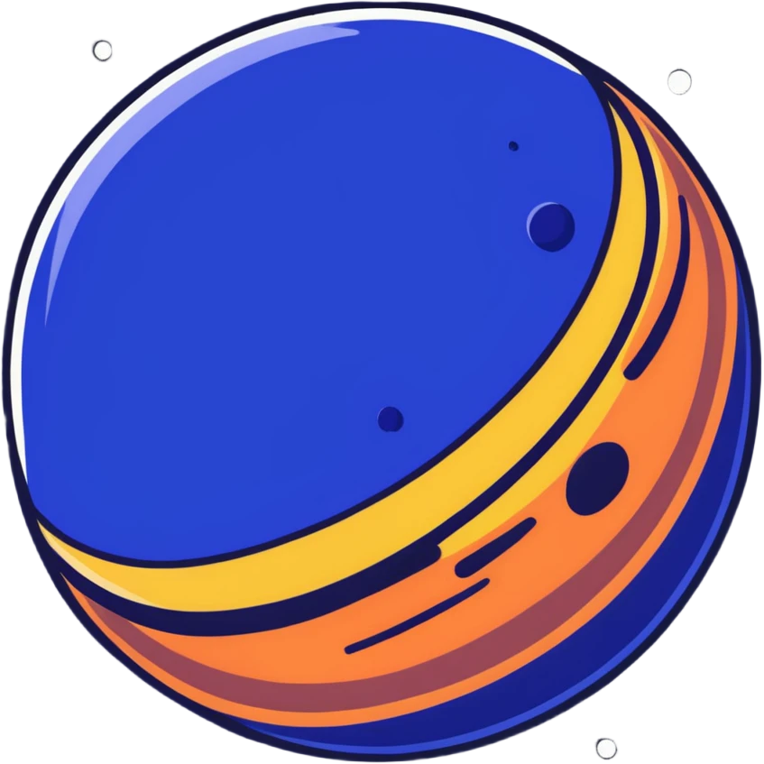 dark blue mysterious planet emoji