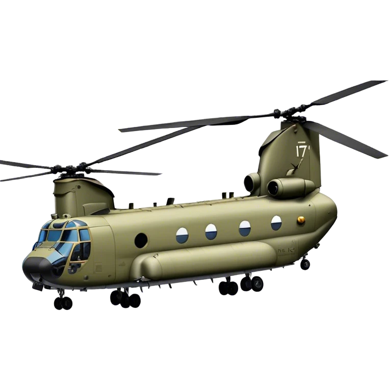 CH-47 Chinook Helicopter - boeing emoji