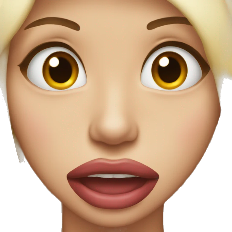 face lip bite emoji emoji