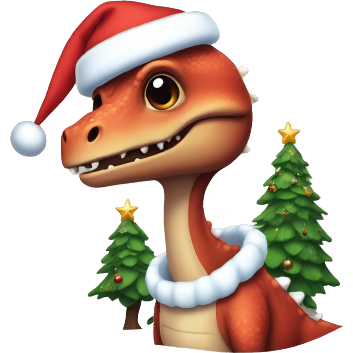 Dino Xmas emoji