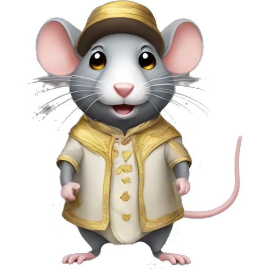 Rat in a costume emoji