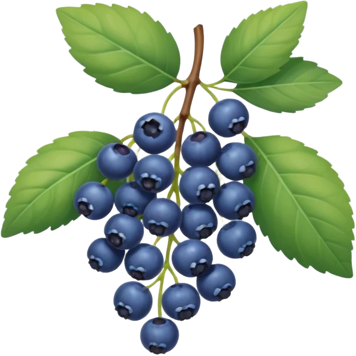 honeysuckle blue berries emoji