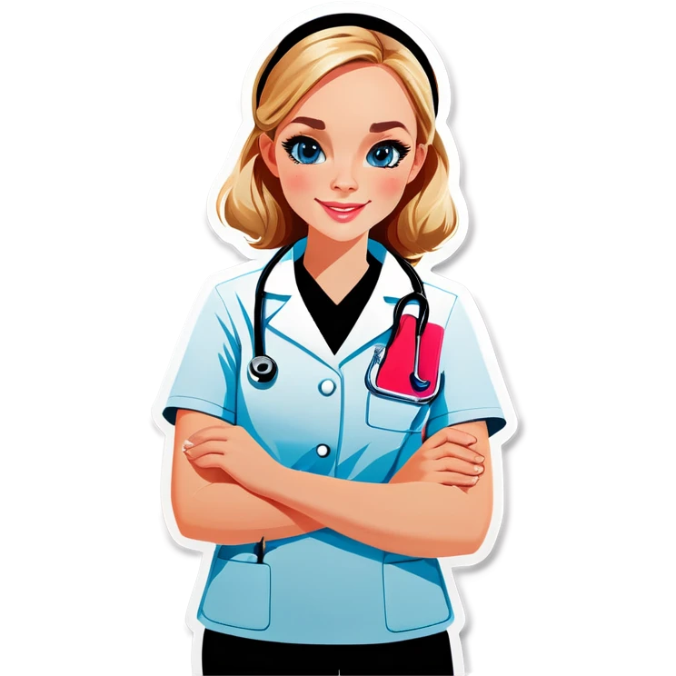 Blond veterinary nurse emoji
