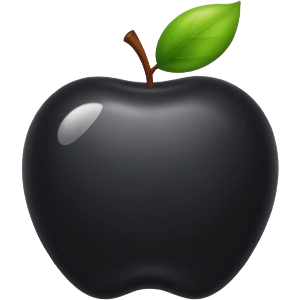black apple emoji
