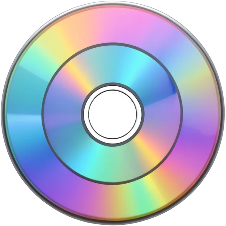 светящийся CD-диск, no background emoji