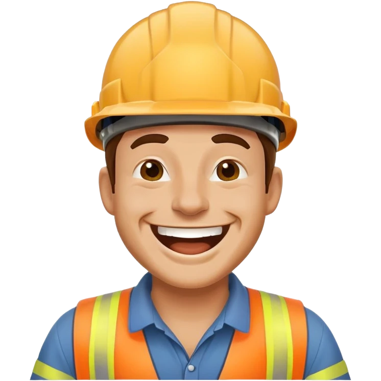 builder laughing hard emoji