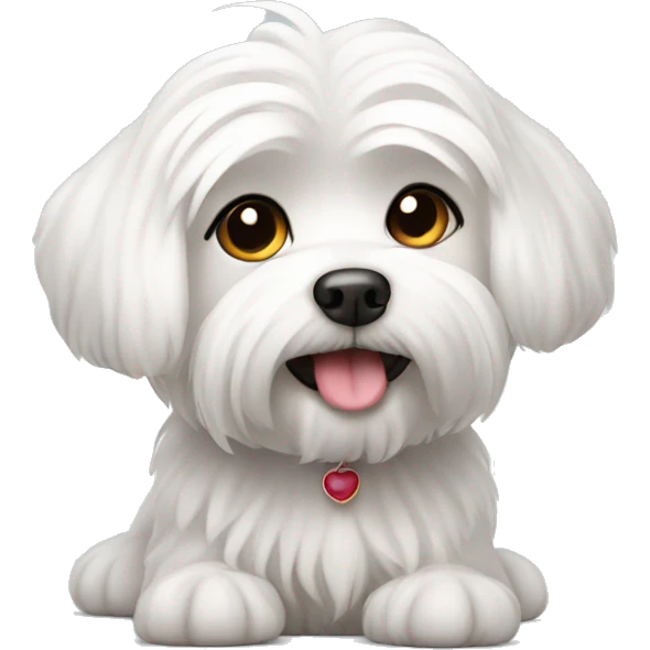 Cute maltese emoji