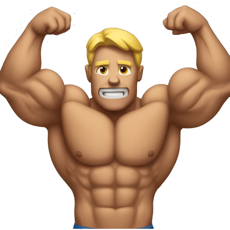muscle man emoji